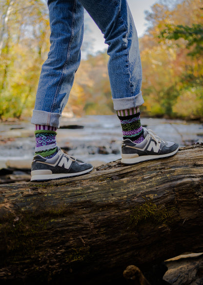 La Seine Crew Socks | USA Made Sustainable Mismatched Socks