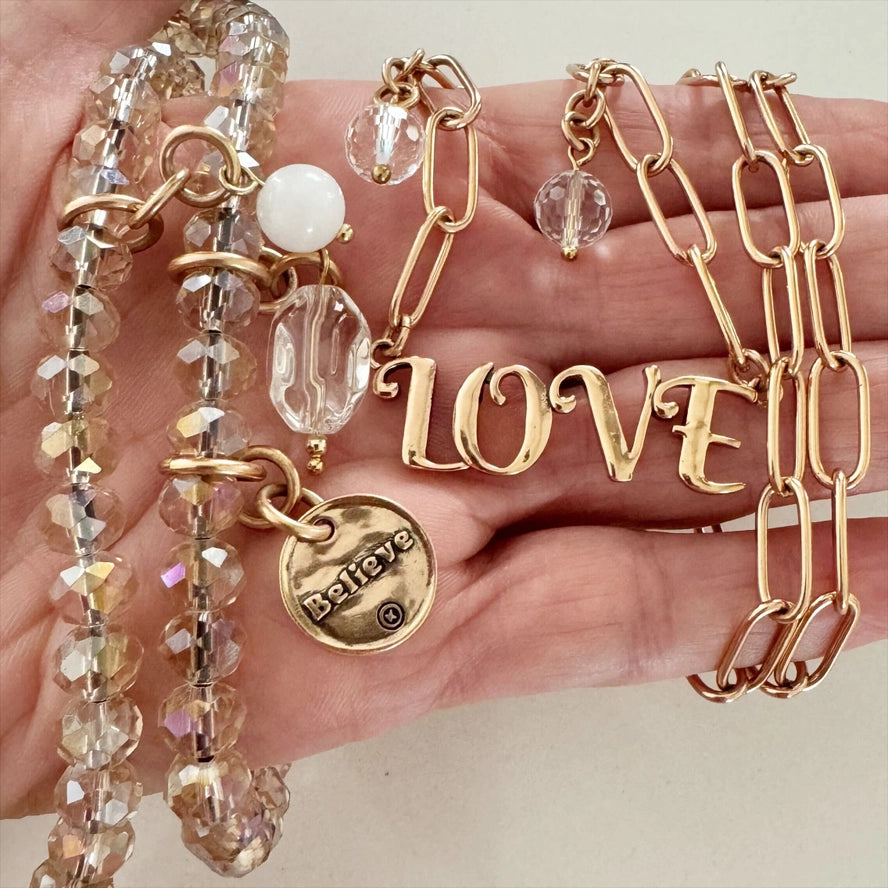 Believe | Love | Crystal Boho Wrap Duo Bundle