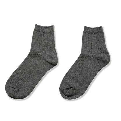 Cotton Crew Socks (5 Options)