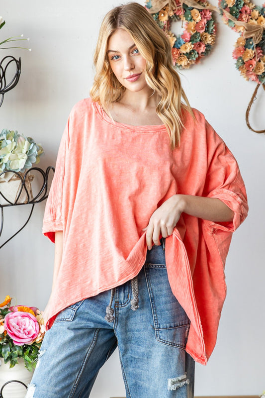 Mineral Washed Twisted Band Top