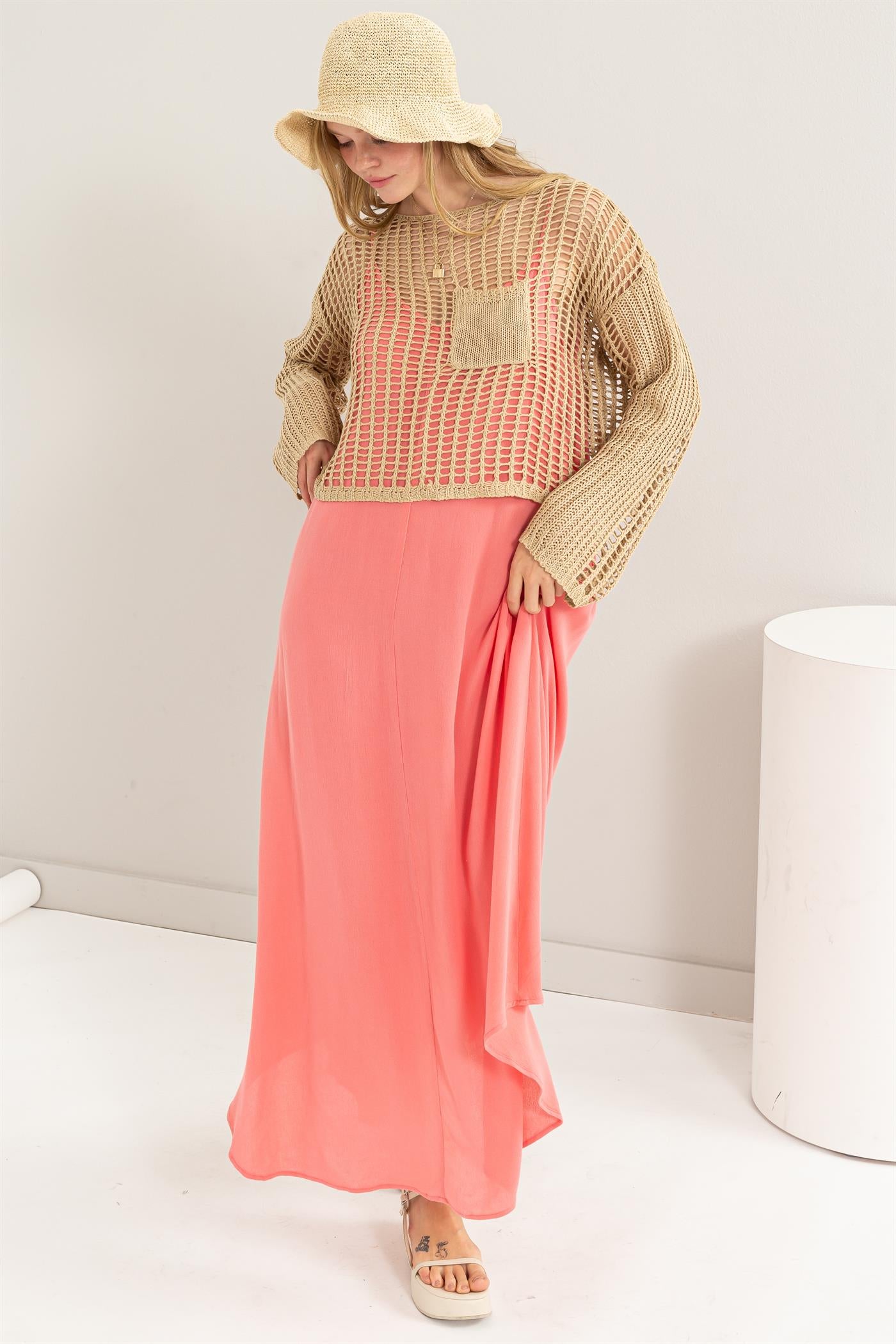 Open Stitch Crochet Top