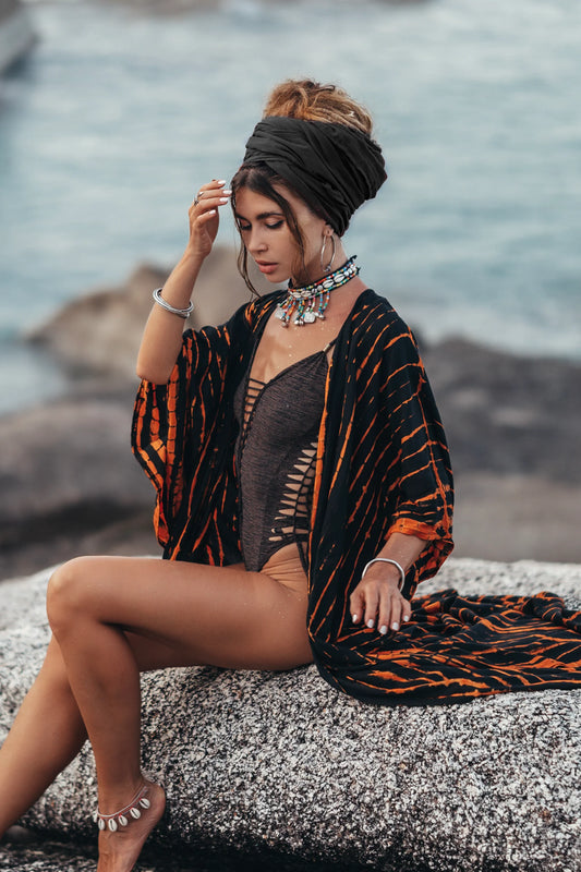 Headscarf Wrap Rachini Black