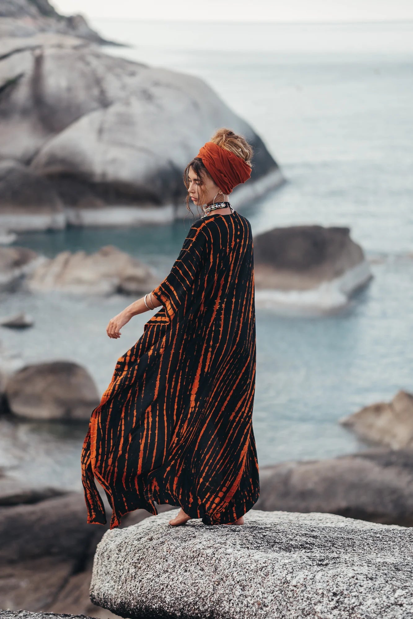 Headscarf Wrap Rachini Rust