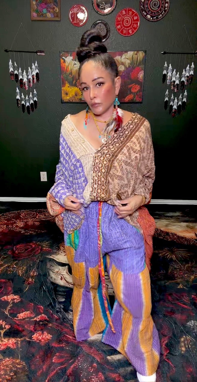 Earthen Path Kantha Top