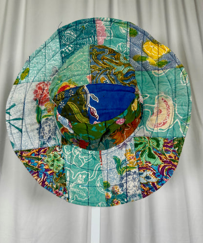 Recycled Sarong Floppy Hat