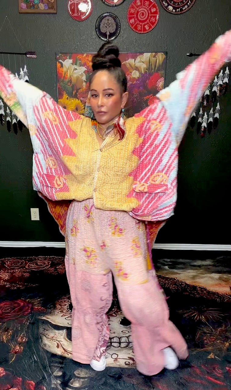 Earthen Path Kantha Top