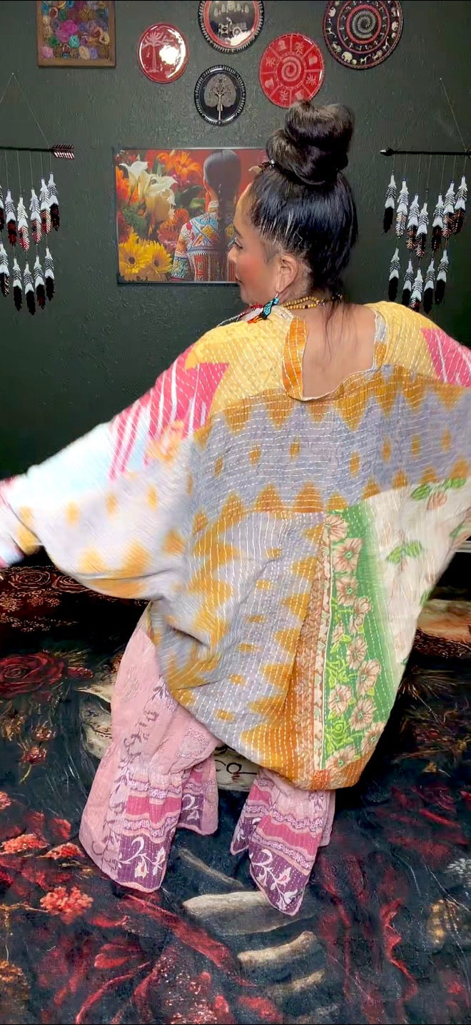 Earthen Path Kantha Top