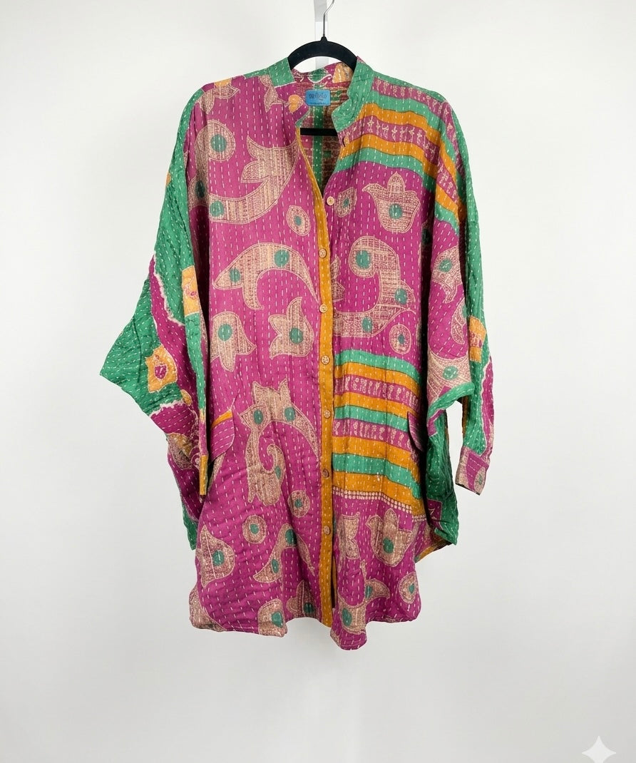 The Earthen Path Kantha Top 1000-01