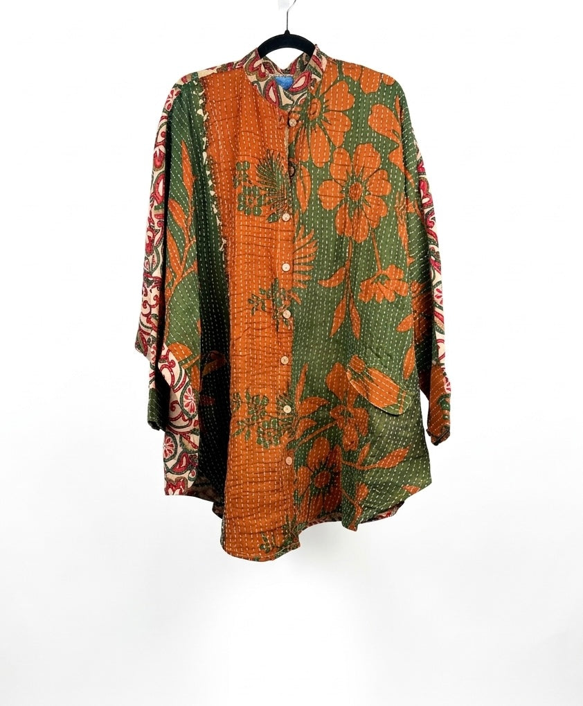 The Earthen Path Kantha Top 1000-04
