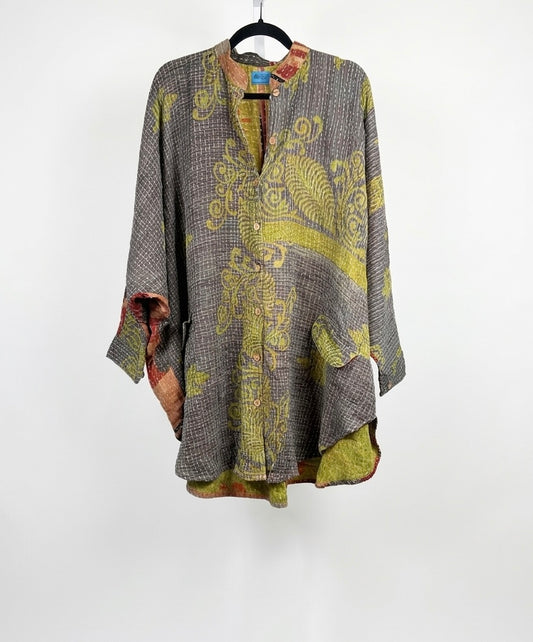 The Earthen Path Kantha Top 1000-08