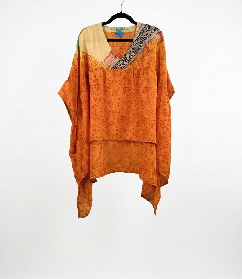 Griselda Flowy Silk Top 1000-02