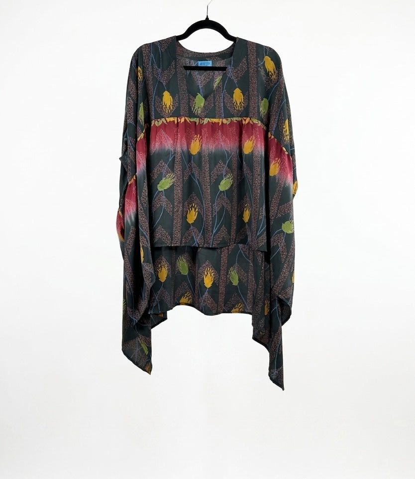 Griselda Flowy Silk Top 1000-04