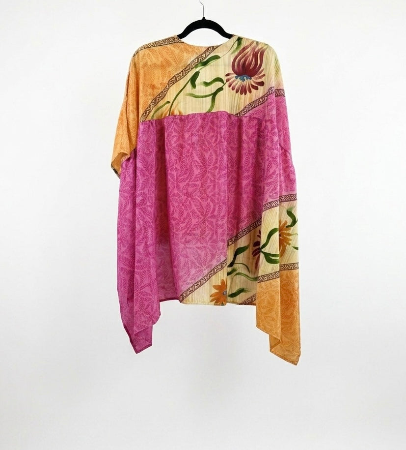 Griselda Flowy Silk Top 1000-11