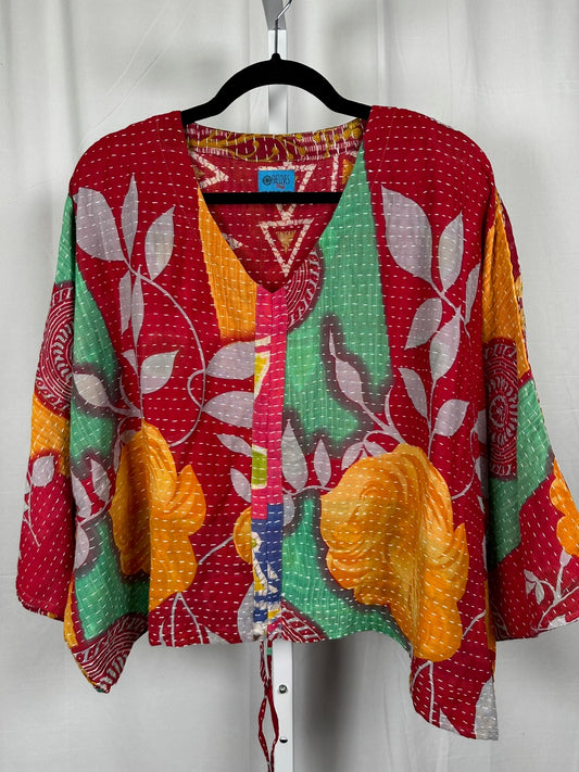 Sunrise Hana Butterfly Kantha Top 1000-11