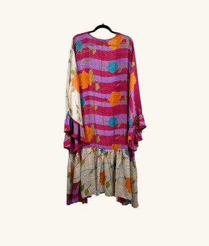 Dream Weaver Silk Ruffle Sleeve Kimono 1000-01