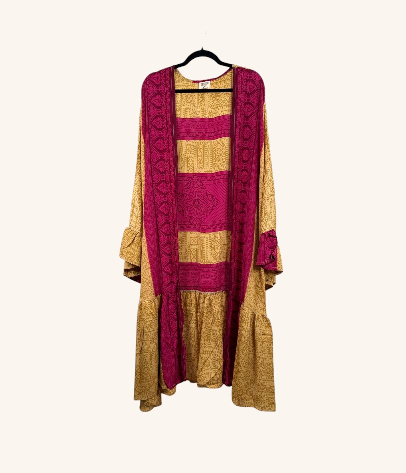 Dream Weaver Silk Ruffle Sleeve Kimono 1000-02