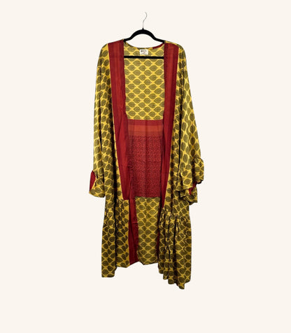 Dream Weaver Silk Ruffle Sleeve Kimono 1000-03