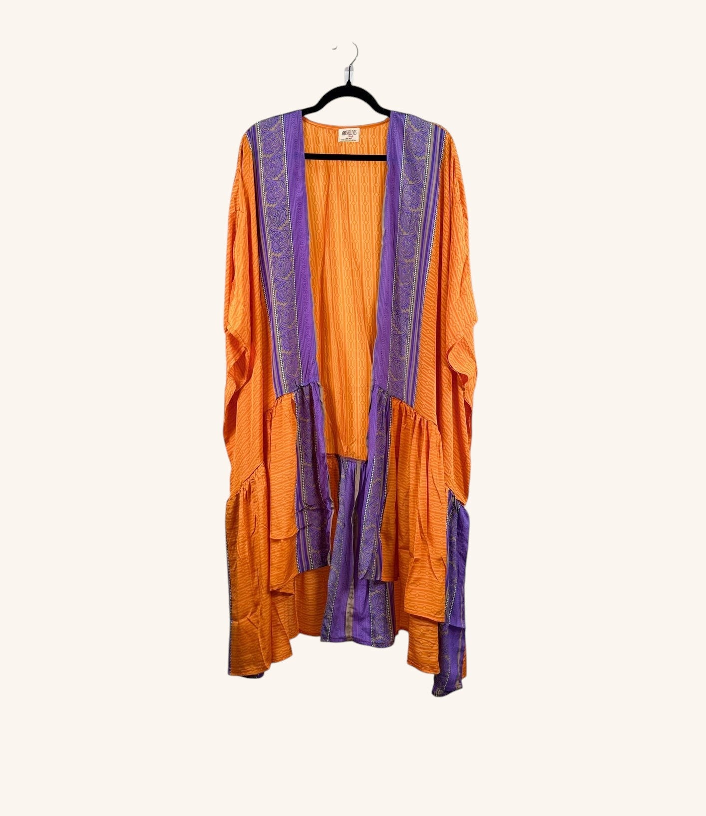 Dream Weaver Silk Ruffle Sleeve Kimono 1000-05