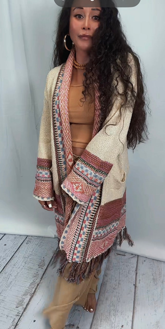 Western Tribal Cardigan