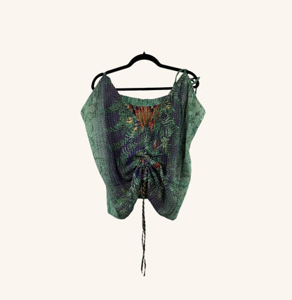 Monarch Butterfly Kantha Tank 1000-12