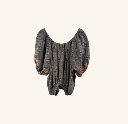 Wildflower Bloom Kantha Top 1000-15