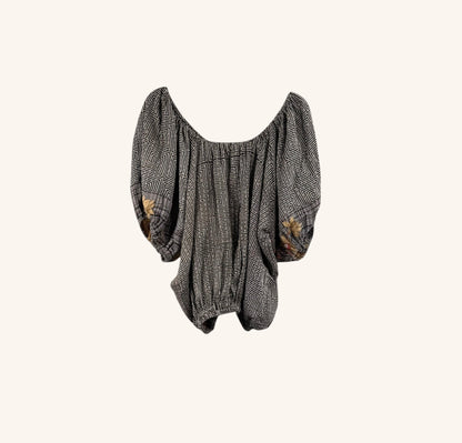 Wildflower Bloom Kantha Top 1000-15