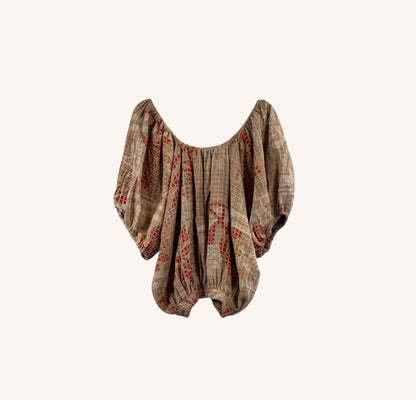 Wildflower Bloom Kantha Top 1000-16