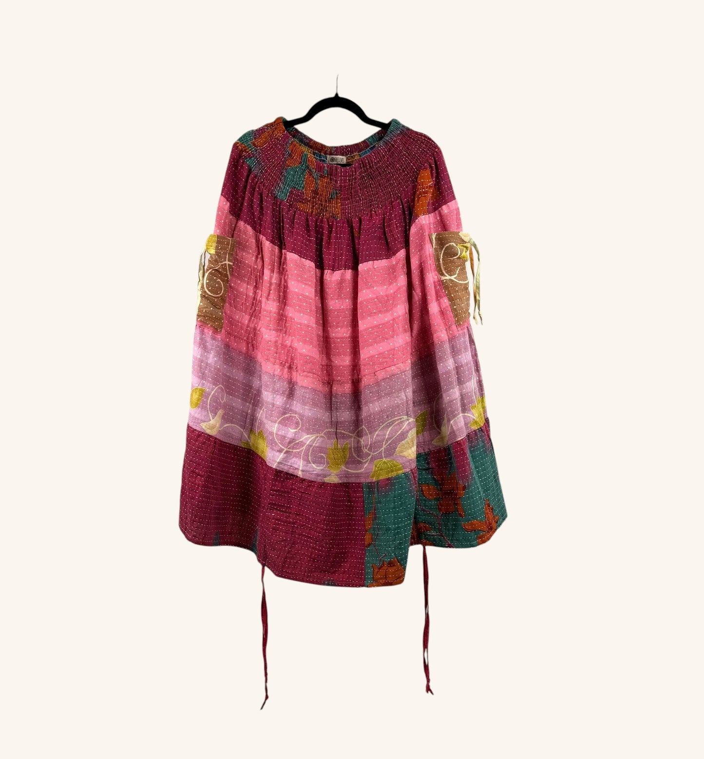 Earthbound Midi Kantha Skirt 1000-07