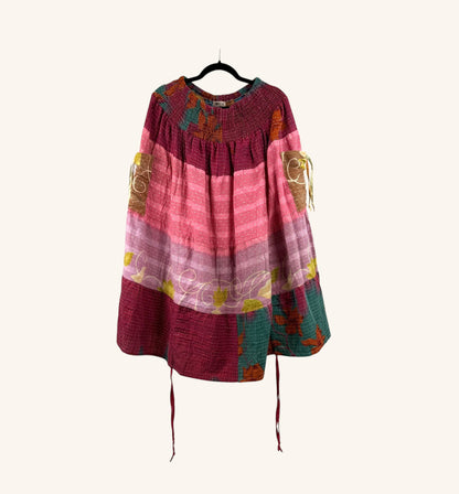Earthbound Midi Kantha Skirt 1000-07
