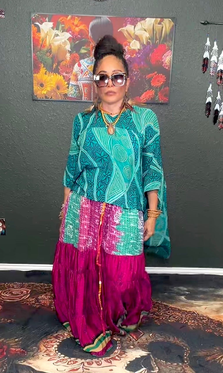 Griselda Flowy Silk Top