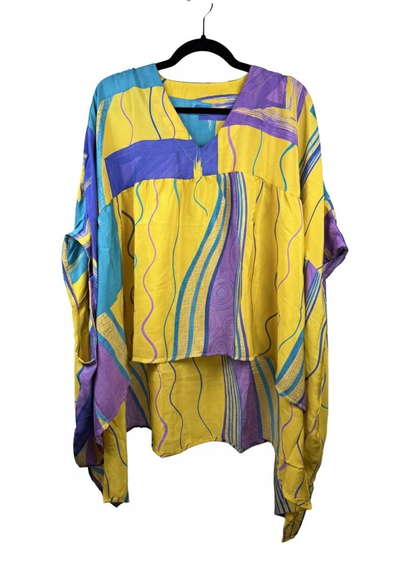 Griselda Flowy Silk Top 1000-04