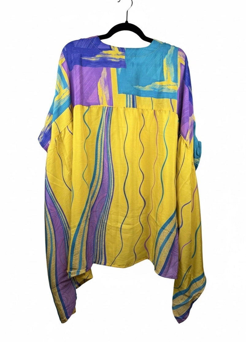 Griselda Flowy Silk Top 1000-04