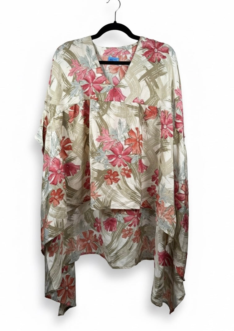 Griselda Flowy Silk Top 1000-12