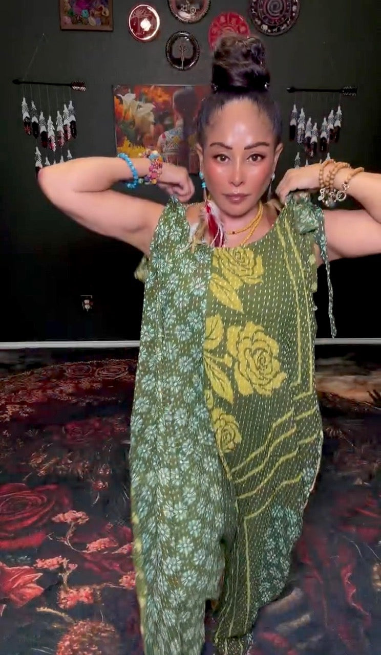 Becoming Wild Harem Kantha Jumpsuit
