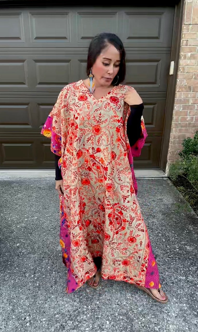 Indira Phulkari Kaftan