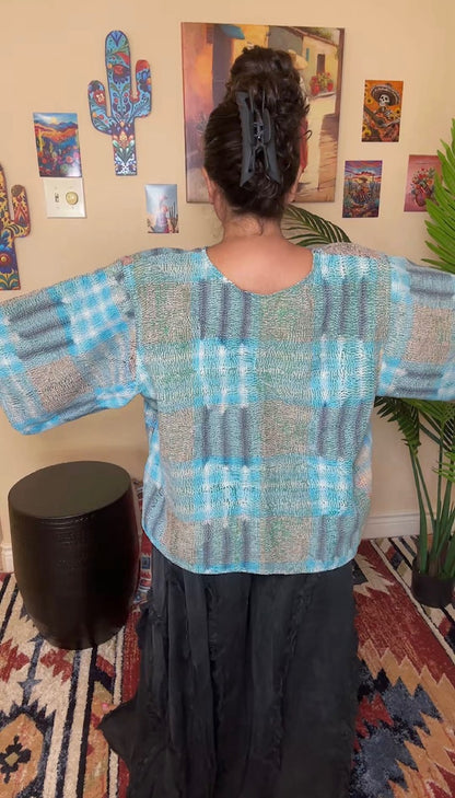 Relaxing in the Sun Kantha Top