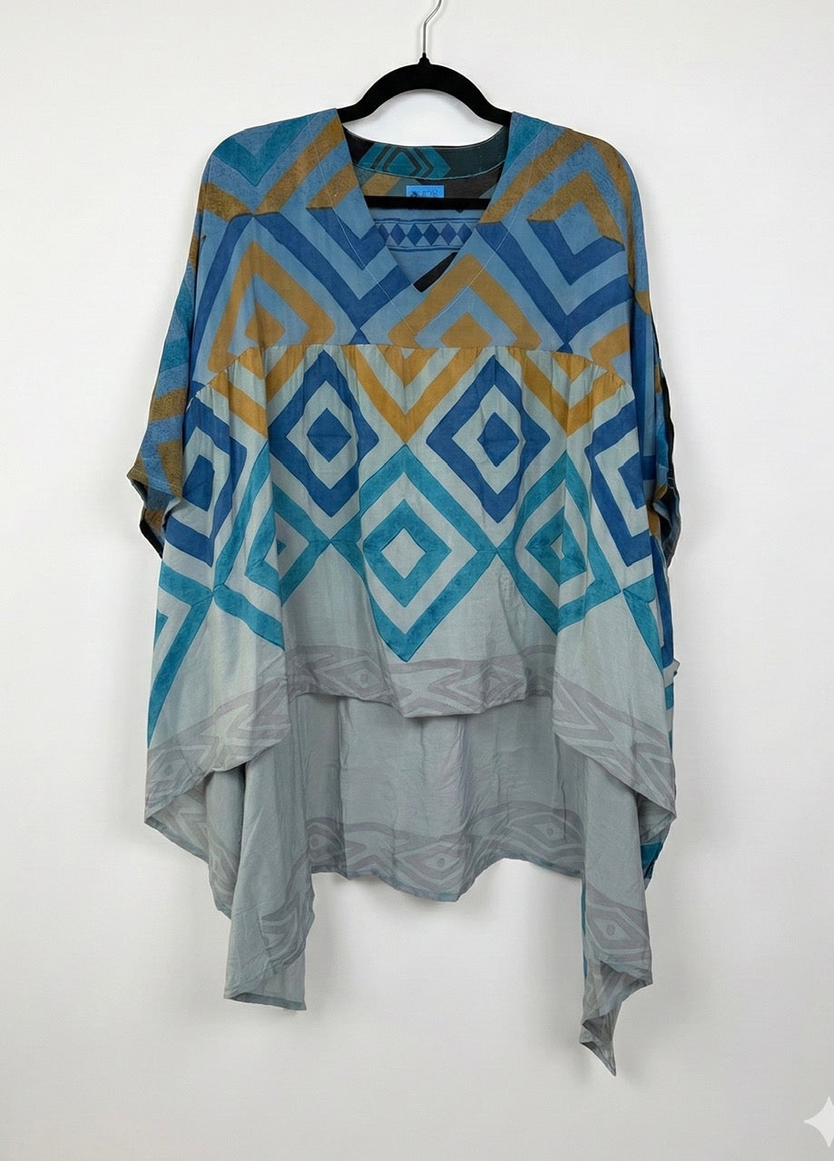 Griselda Flowy Silk Top 1000-27