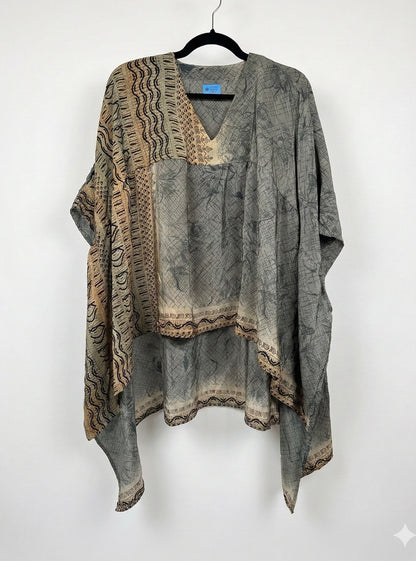 Griselda Flowy Silk Top 1000-34