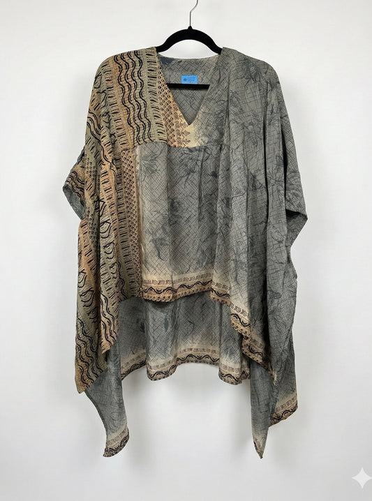 Griselda Flowy Silk Top 1000-34