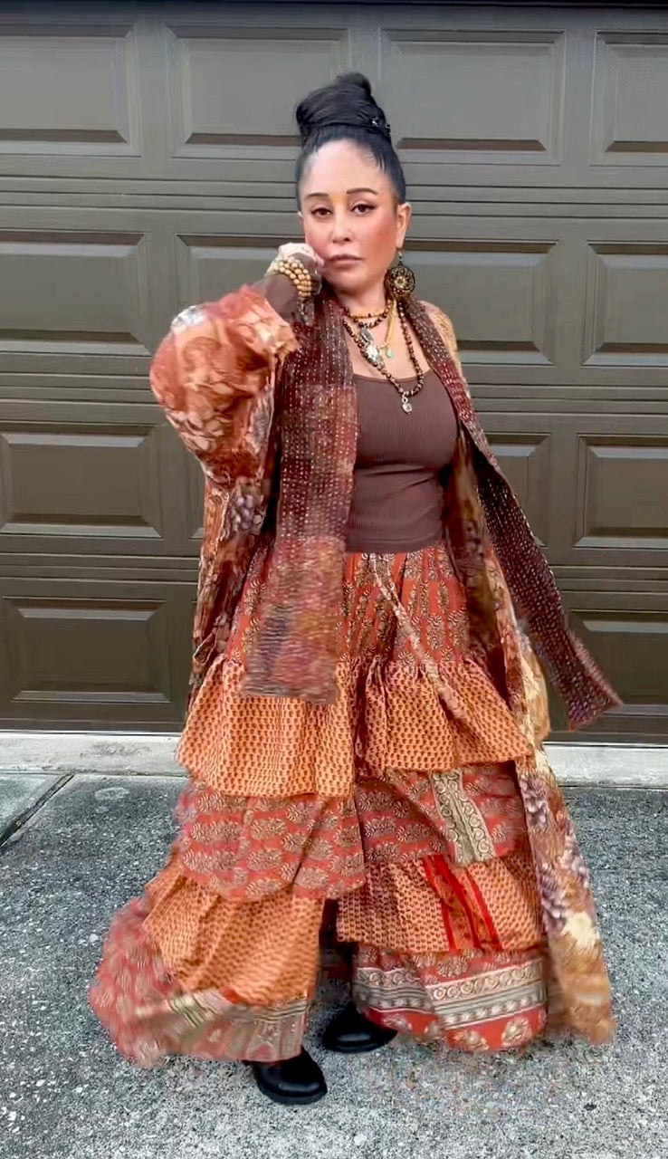 Ruffle Muse Silk Pants