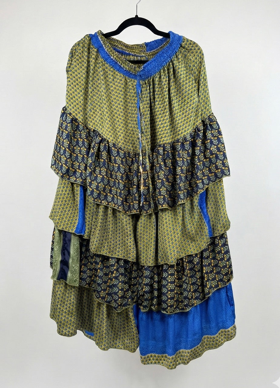 Ruffle Muse Silk Pants 1000-02