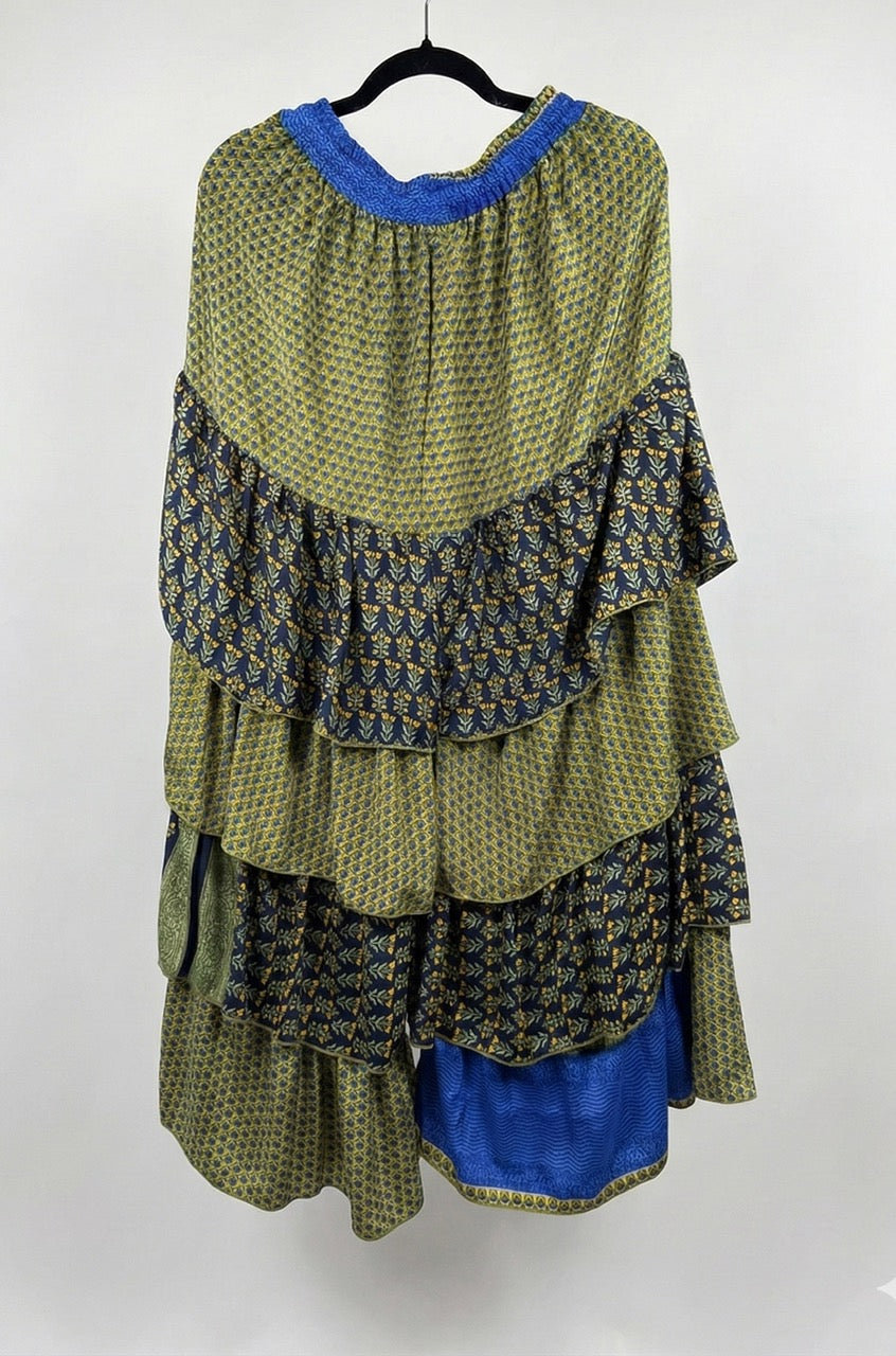 Ruffle Muse Silk Pants 1000-02