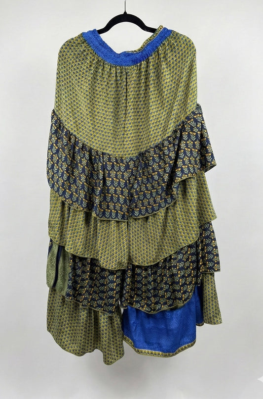 Ruffle Muse Silk Pants 1000-02