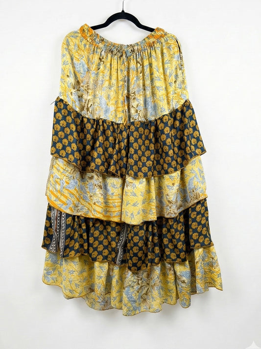 Ruffle Muse Silk Pants 1000-04