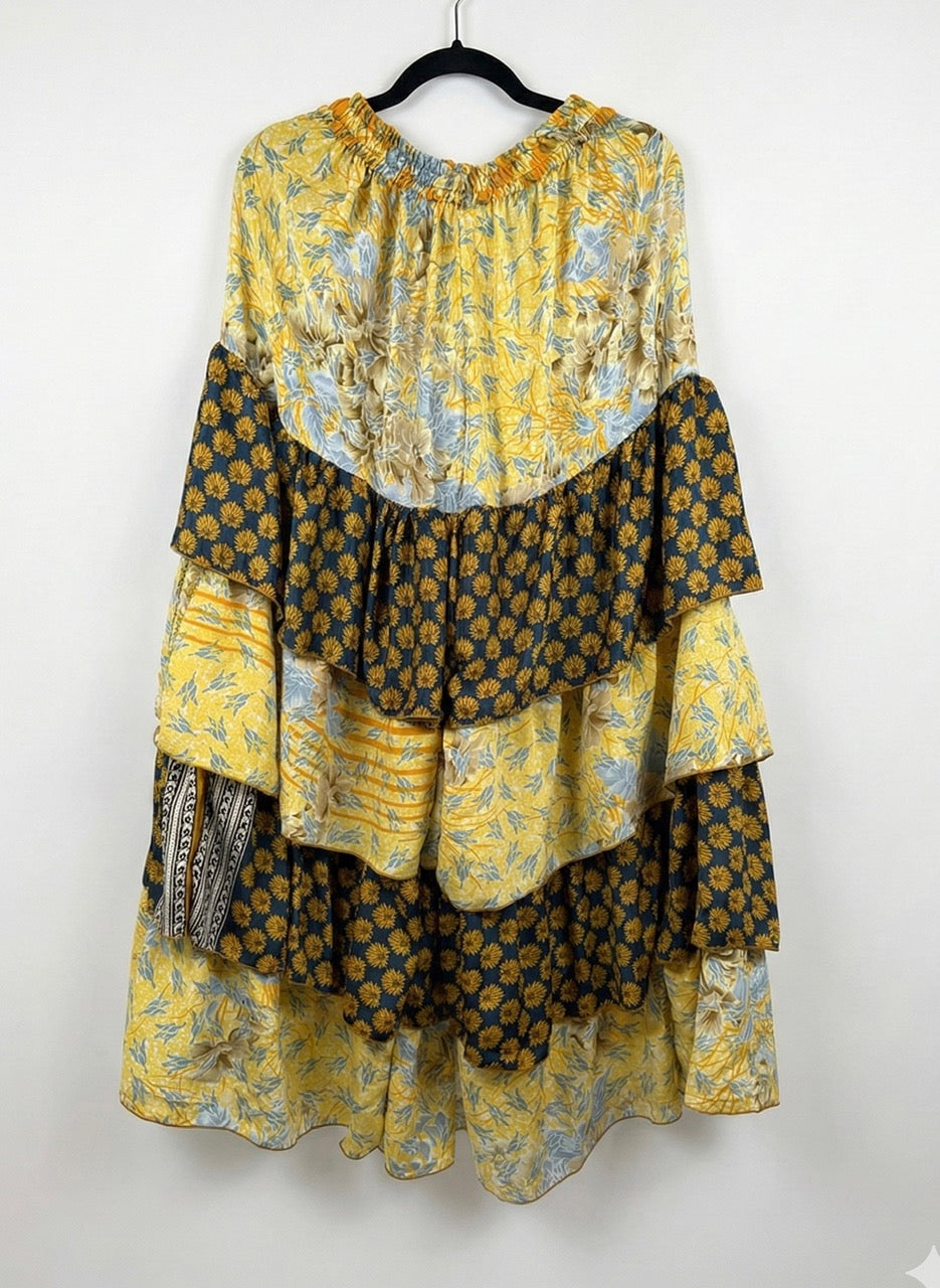 Ruffle Muse Silk Pants 1000-04