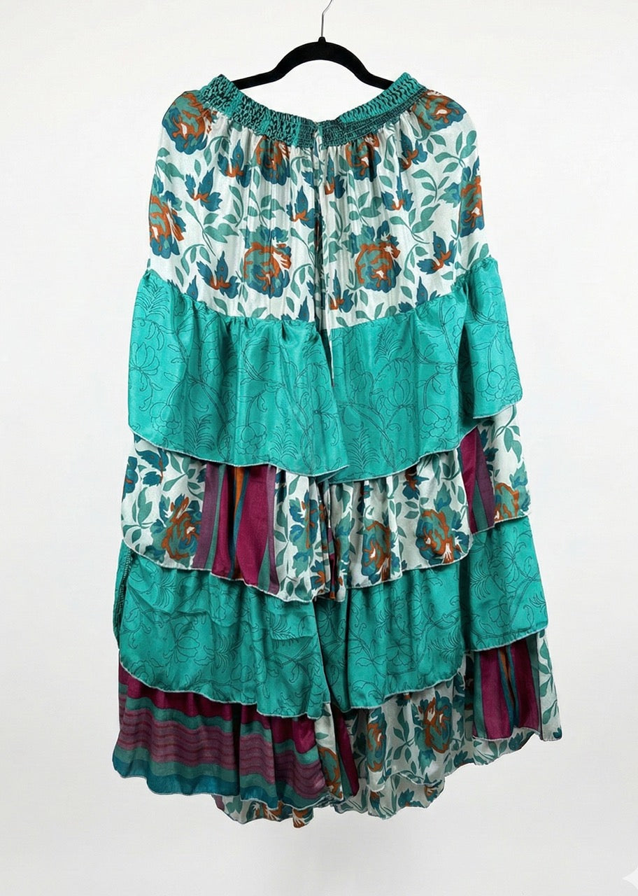 Ruffle Muse Silk Pants 1000-05