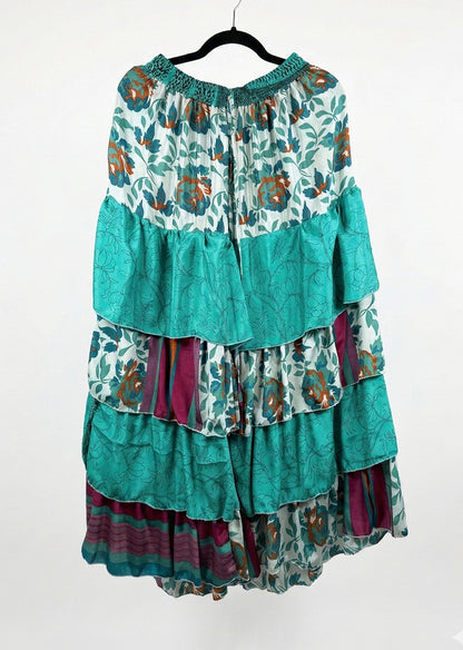 Ruffle Muse Silk Pants 1000-05