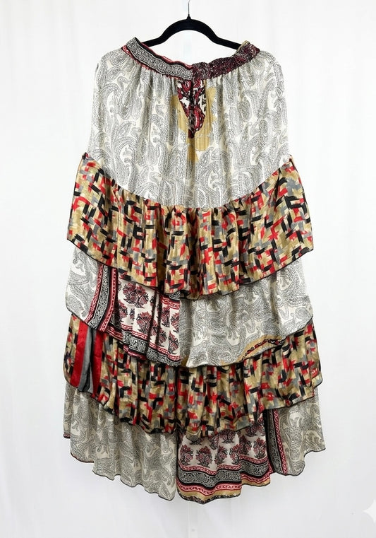 Ruffle Muse Silk Pants 1000-06