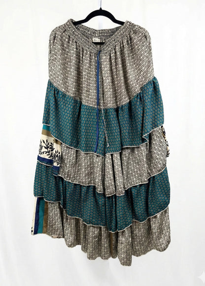 Ruffle Muse Silk Pants 1000-07