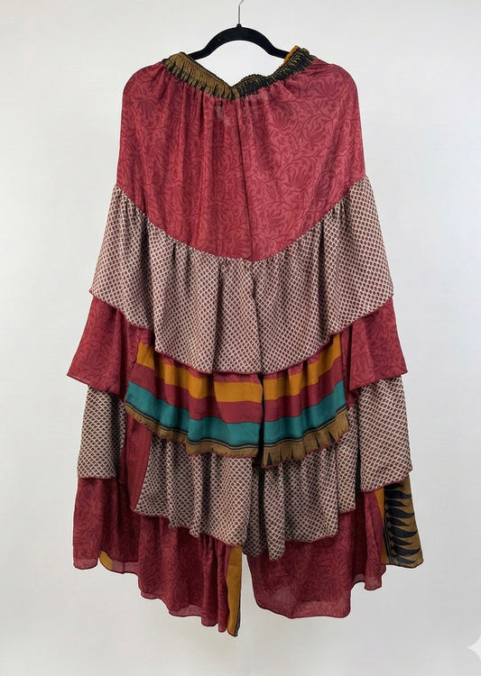 Ruffle Muse Silk Pants 1000-08